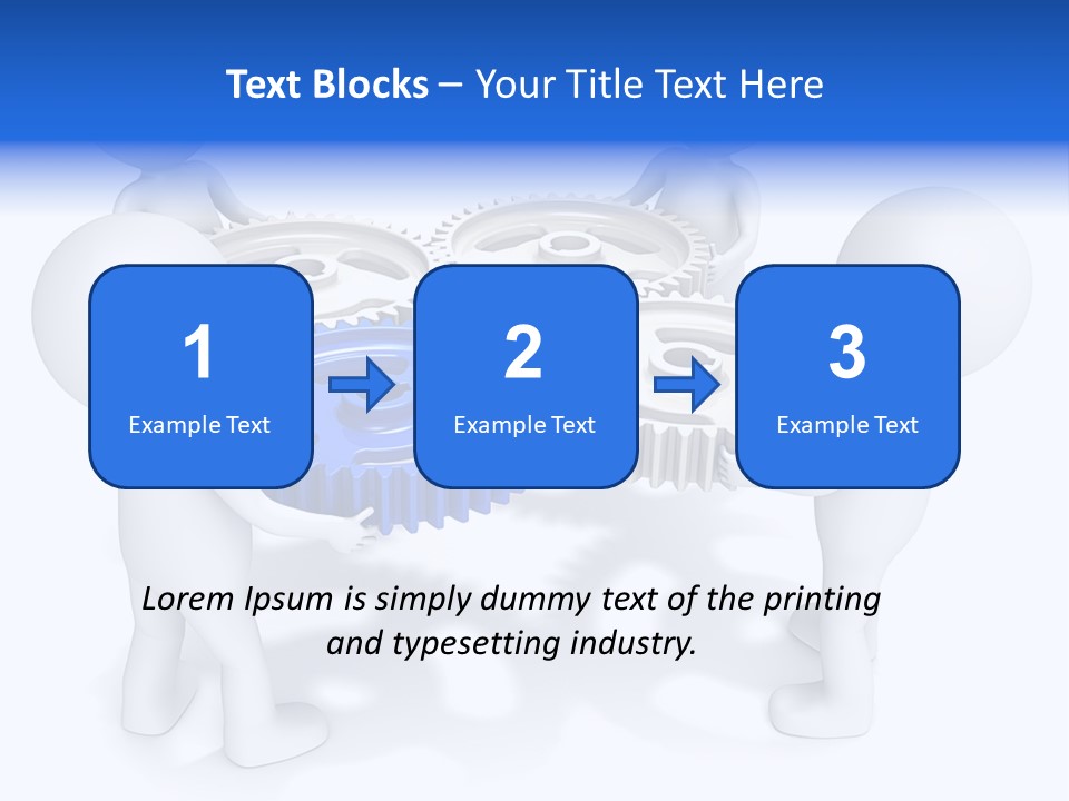 Cogwheel Unity Connection PowerPoint Template