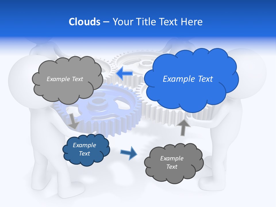 Cogwheel Unity Connection PowerPoint Template