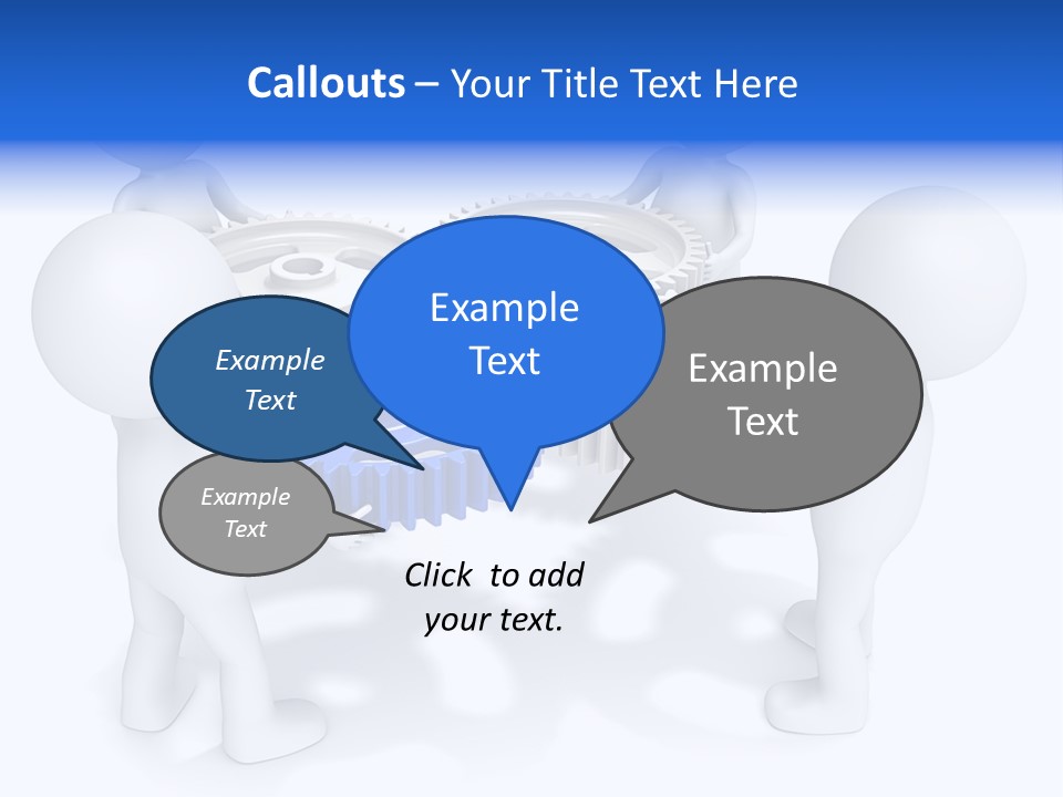 Cogwheel Unity Connection PowerPoint Template