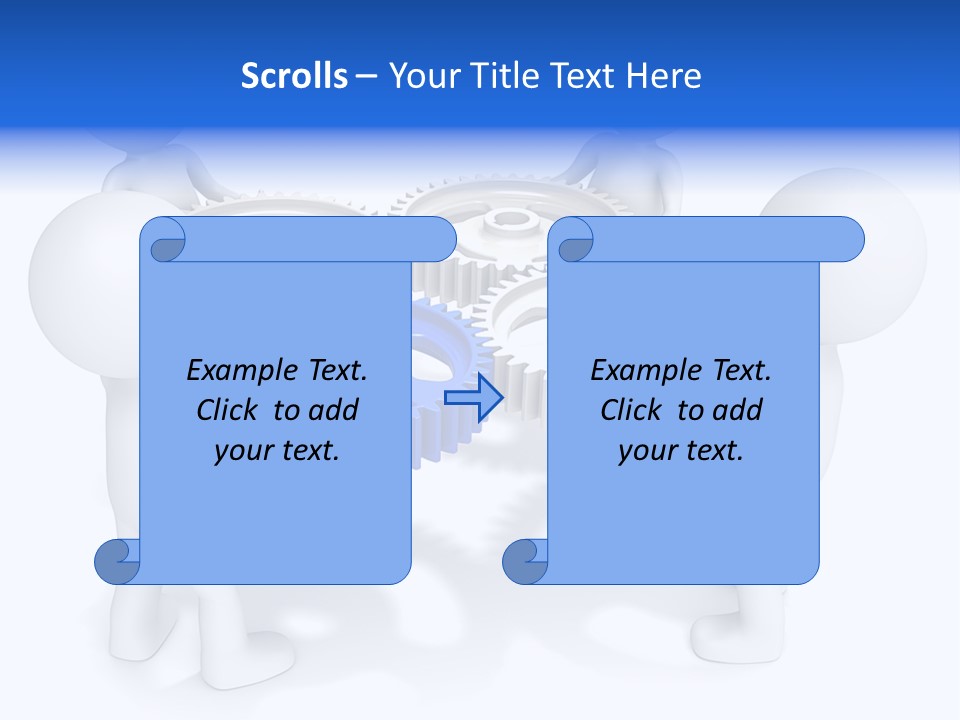 Cogwheel Unity Connection PowerPoint Template