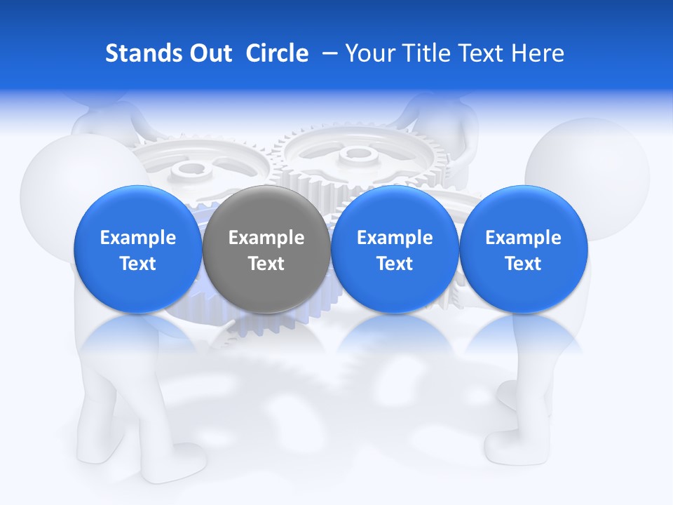 Cogwheel Unity Connection PowerPoint Template