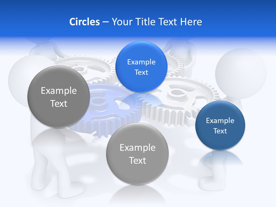Cogwheel Unity Connection PowerPoint Template