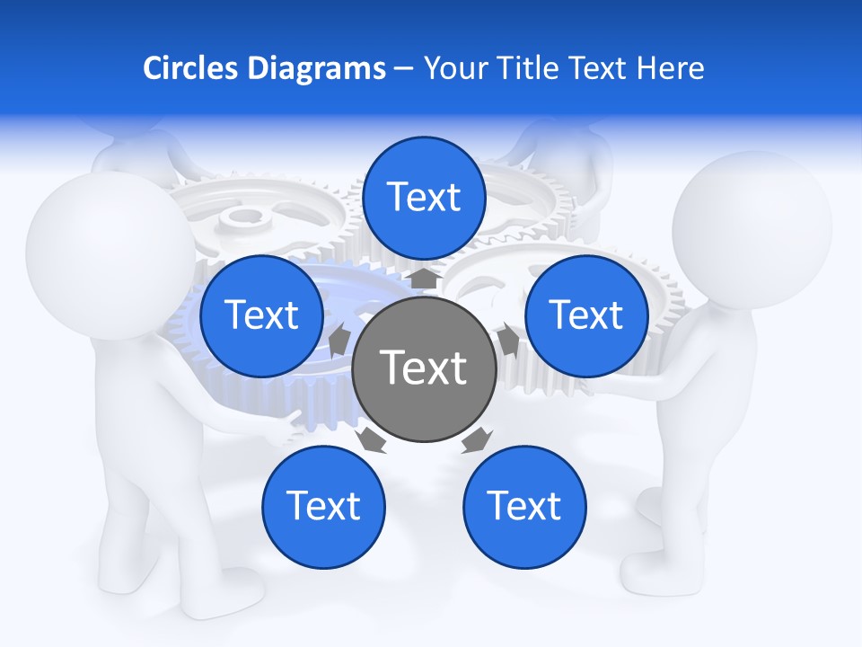 Cogwheel Unity Connection PowerPoint Template