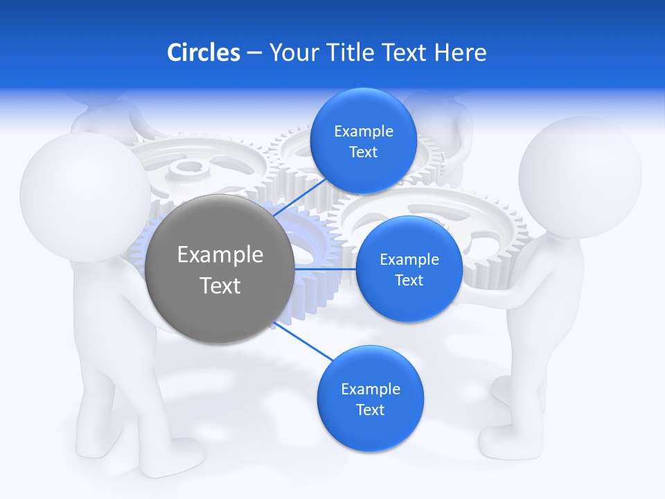 Cogwheel Unity Connection PowerPoint Template