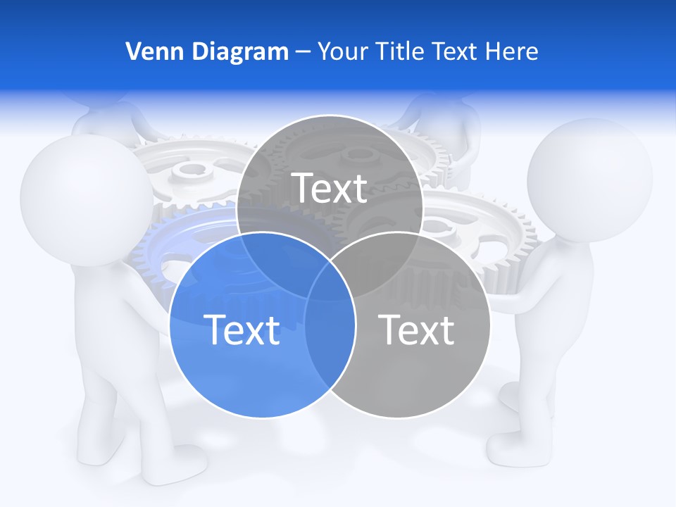 Cogwheel Unity Connection PowerPoint Template