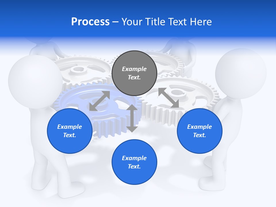 Cogwheel Unity Connection PowerPoint Template