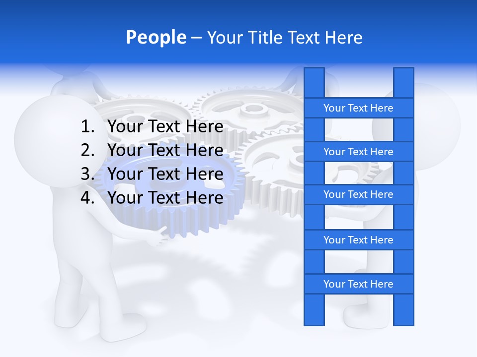 Cogwheel Unity Connection PowerPoint Template