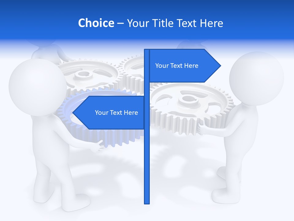 Cogwheel Unity Connection PowerPoint Template