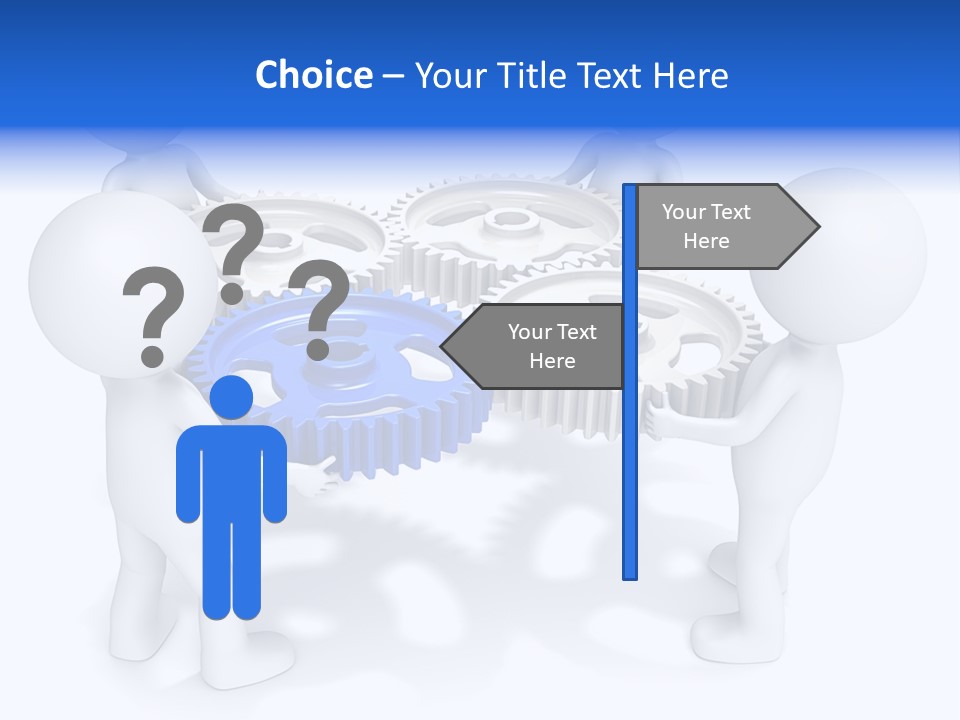 Cogwheel Unity Connection PowerPoint Template