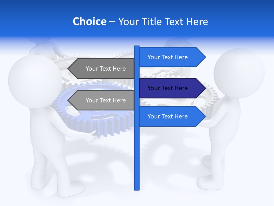 Cogwheel Unity Connection PowerPoint Template