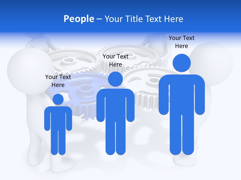 Cogwheel Unity Connection PowerPoint Template