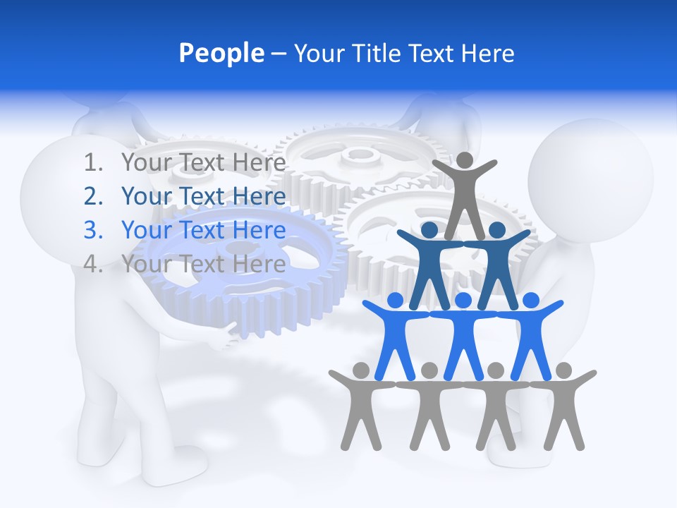 Cogwheel Unity Connection PowerPoint Template