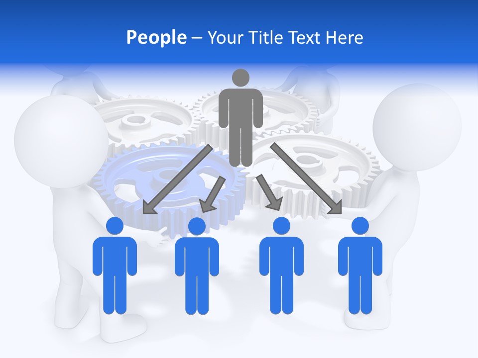 Cogwheel Unity Connection PowerPoint Template