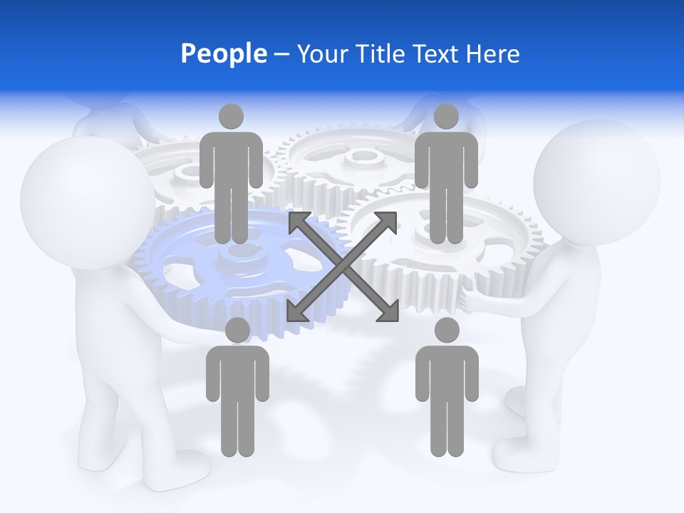 Cogwheel Unity Connection PowerPoint Template