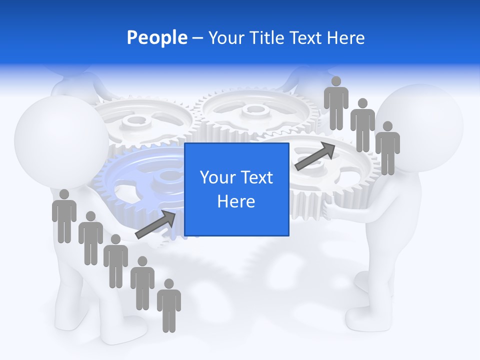 Cogwheel Unity Connection PowerPoint Template