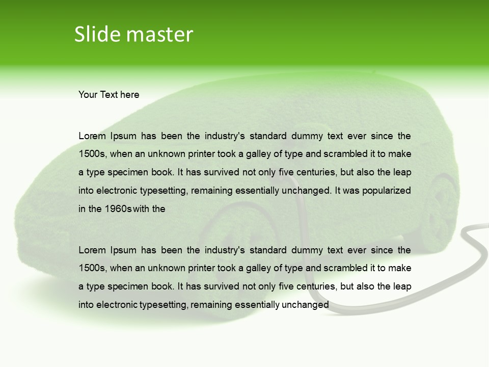 Gas Symbol Transportation PowerPoint Template