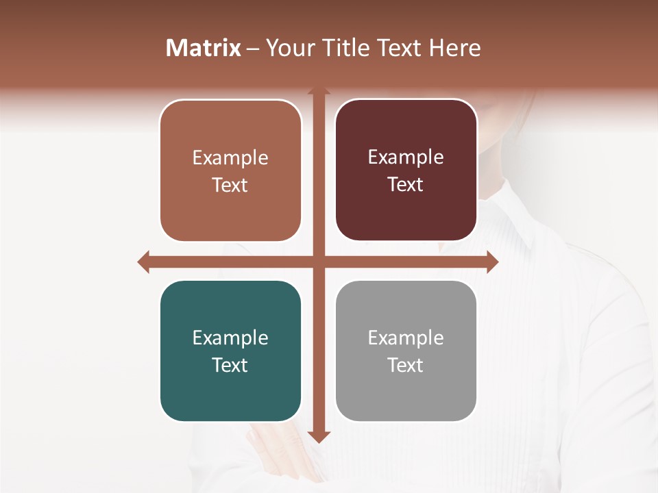 Professional White Girl PowerPoint Template