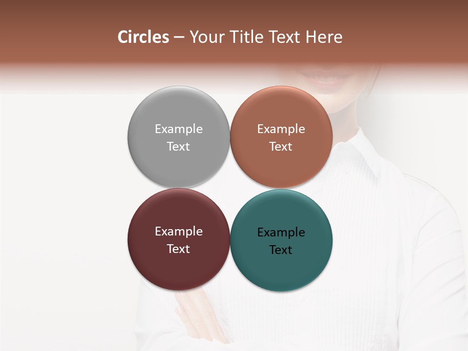 Professional White Girl PowerPoint Template