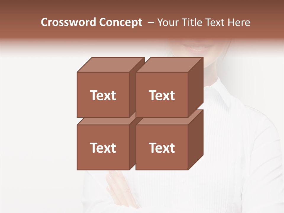 Professional White Girl PowerPoint Template