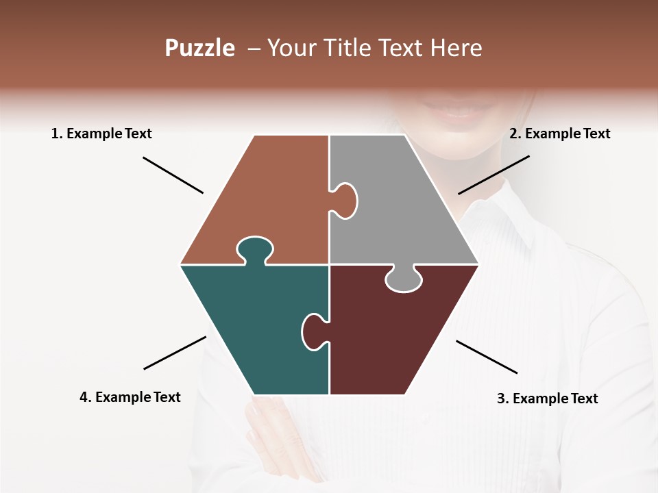 Professional White Girl PowerPoint Template