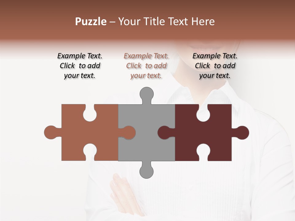 Professional White Girl PowerPoint Template