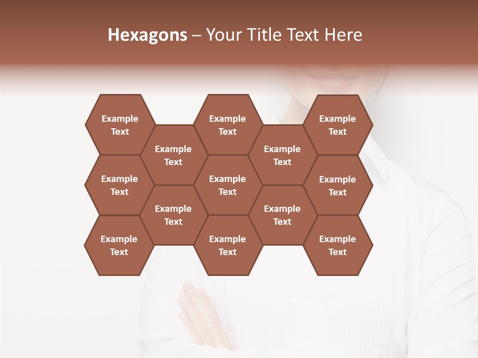 Professional White Girl PowerPoint Template