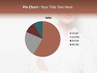 Professional White Girl PowerPoint Template