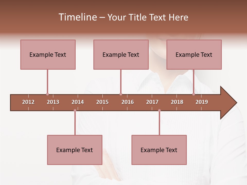 Professional White Girl PowerPoint Template