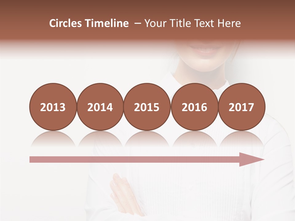 Professional White Girl PowerPoint Template