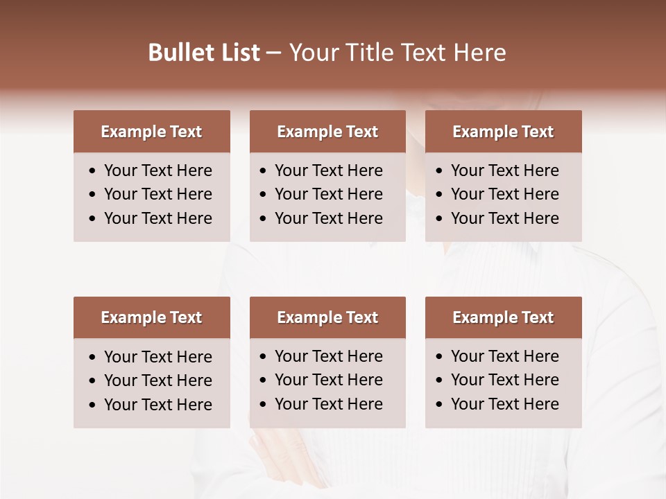 Professional White Girl PowerPoint Template