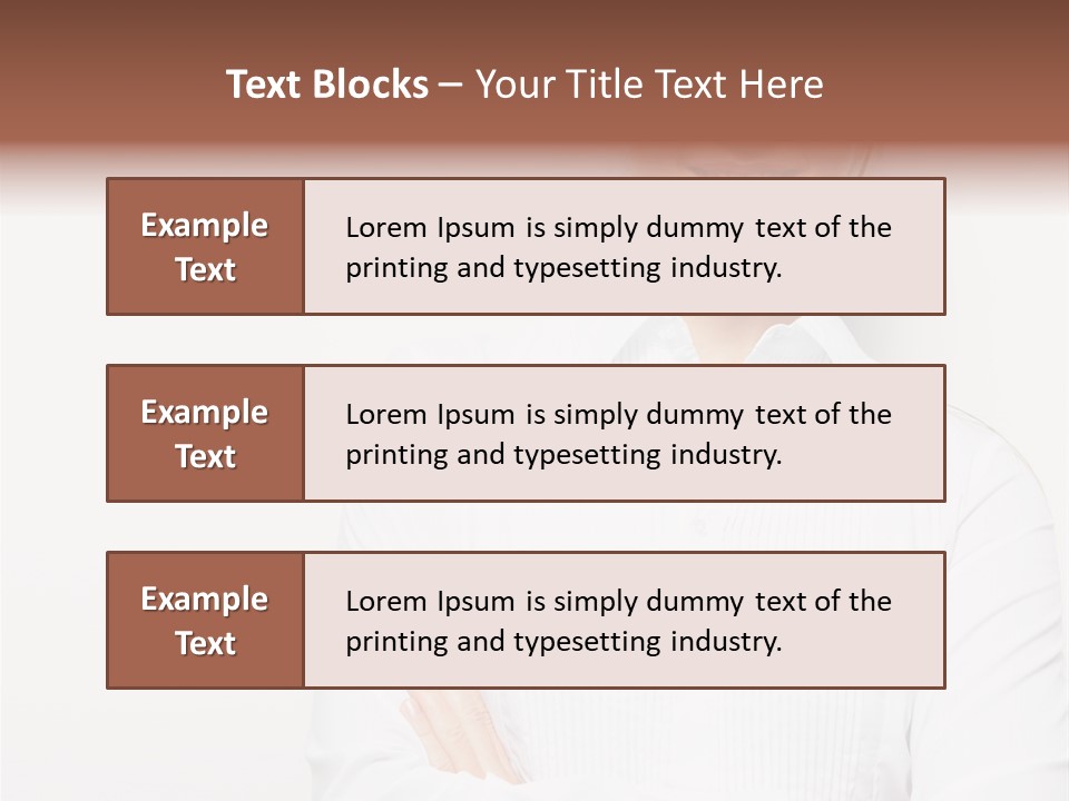 Professional White Girl PowerPoint Template