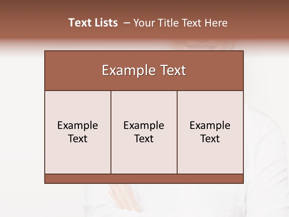 Professional White Girl PowerPoint Template