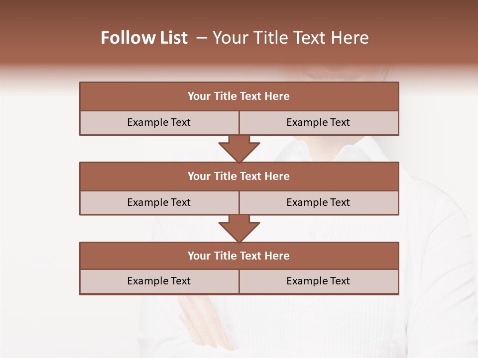 Professional White Girl PowerPoint Template