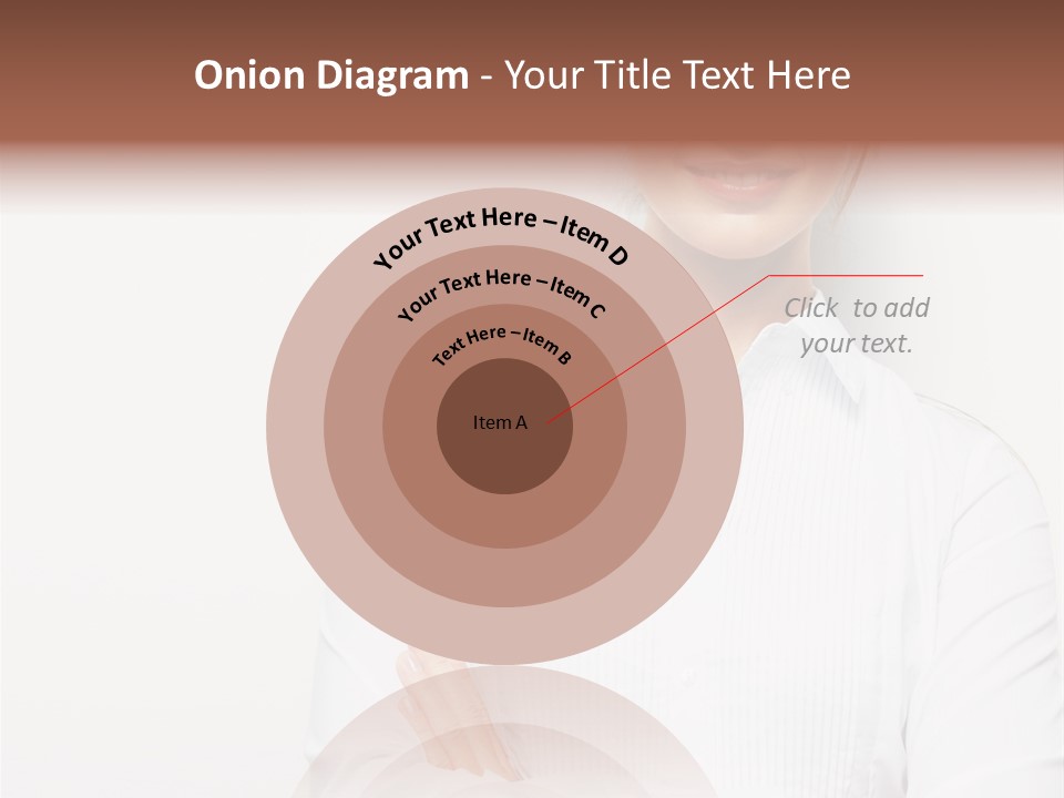 Professional White Girl PowerPoint Template