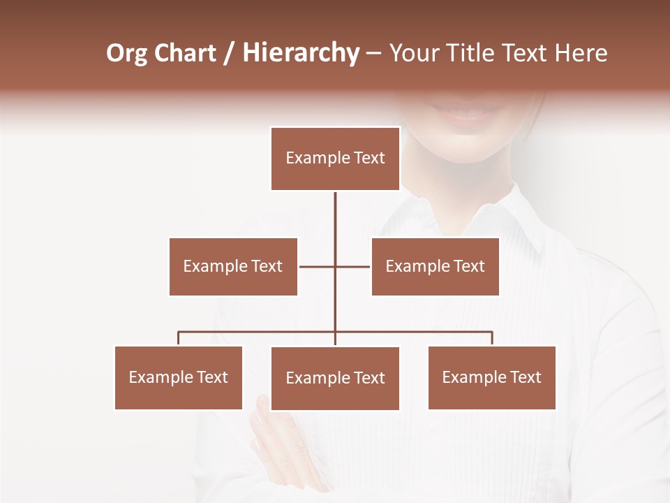 Professional White Girl PowerPoint Template