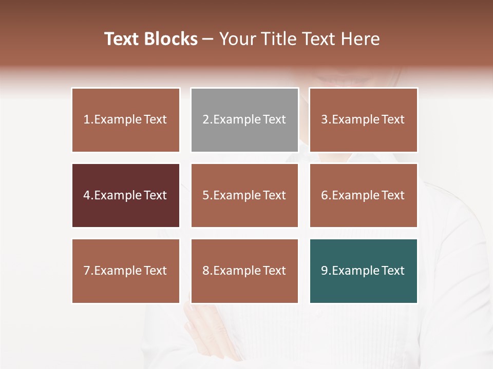 Professional White Girl PowerPoint Template