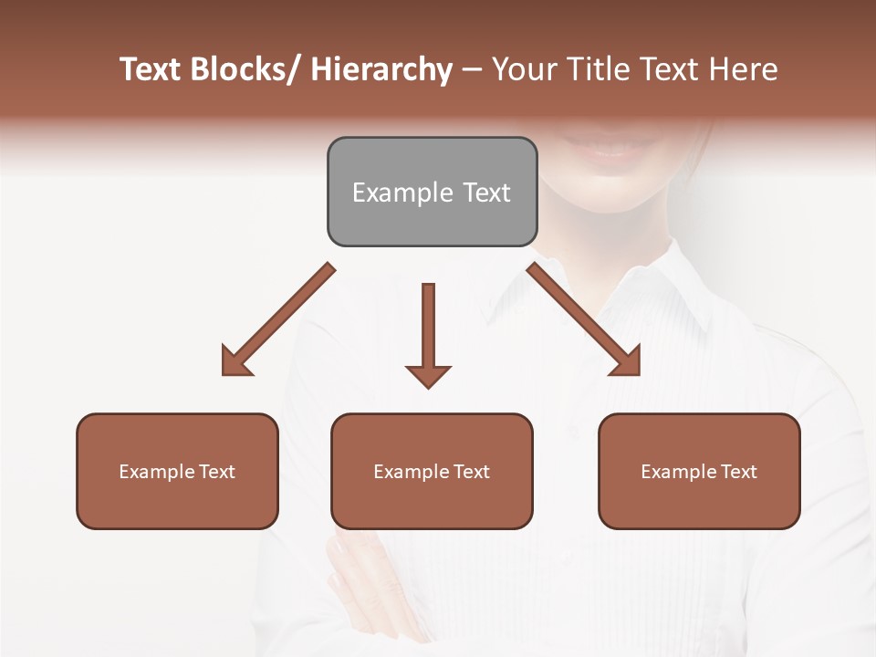 Professional White Girl PowerPoint Template