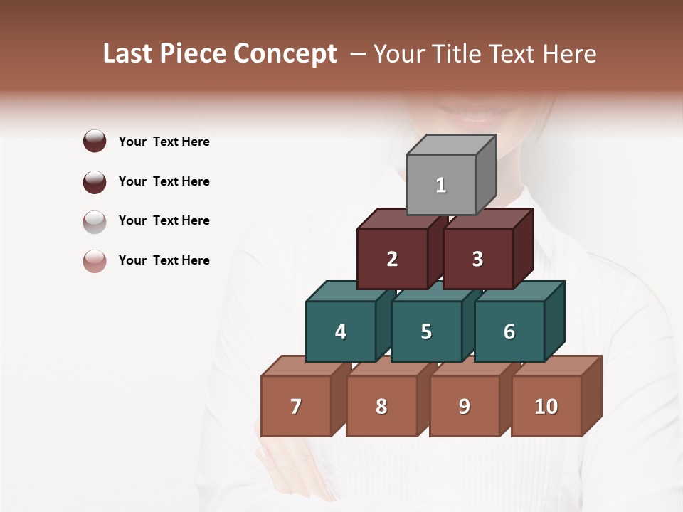 Professional White Girl PowerPoint Template