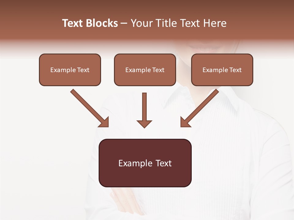 Professional White Girl PowerPoint Template