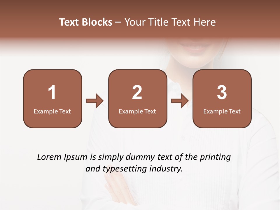 Professional White Girl PowerPoint Template