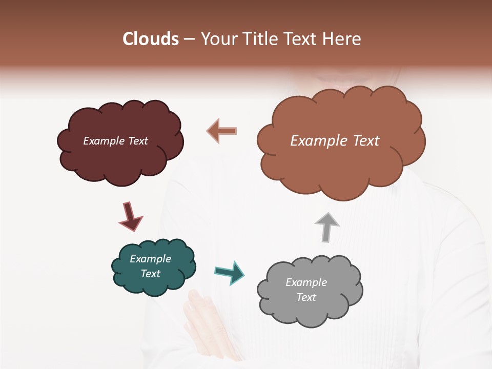 Professional White Girl PowerPoint Template