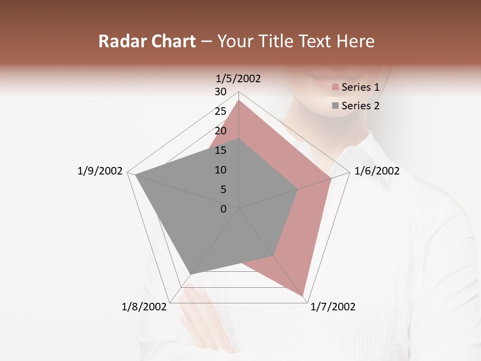 Professional White Girl PowerPoint Template