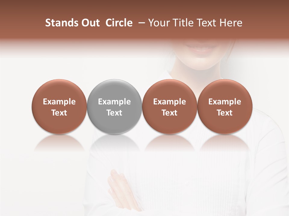 Professional White Girl PowerPoint Template