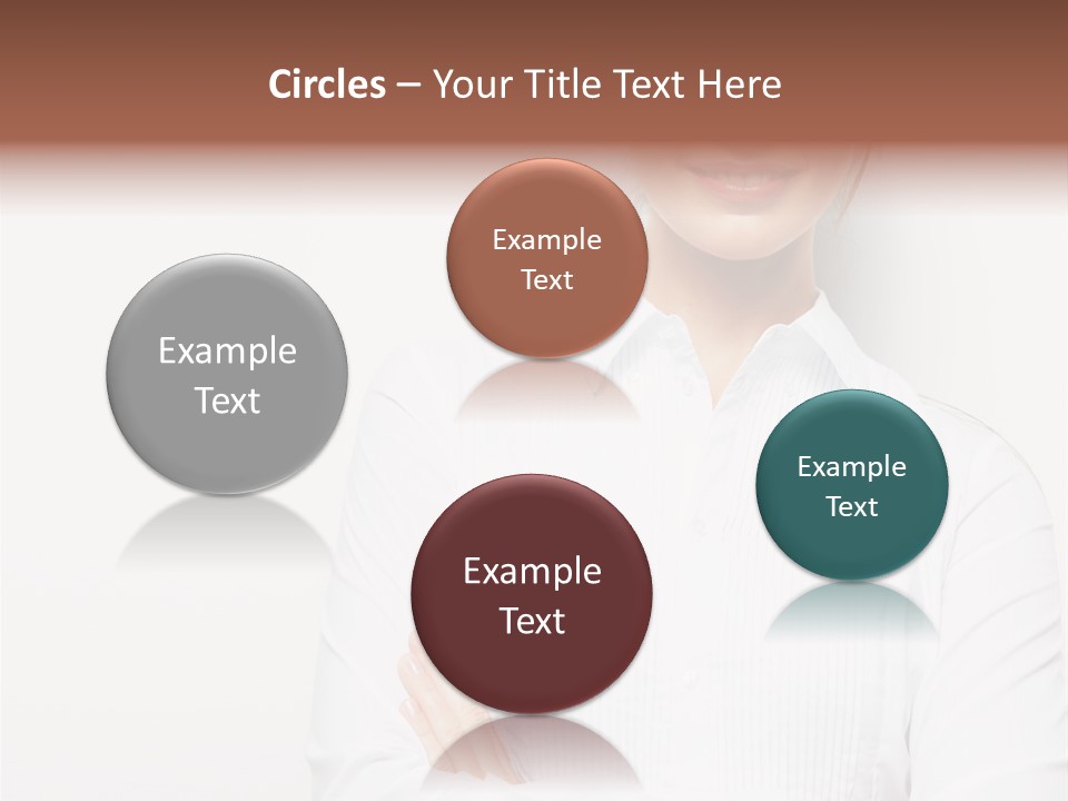 Professional White Girl PowerPoint Template