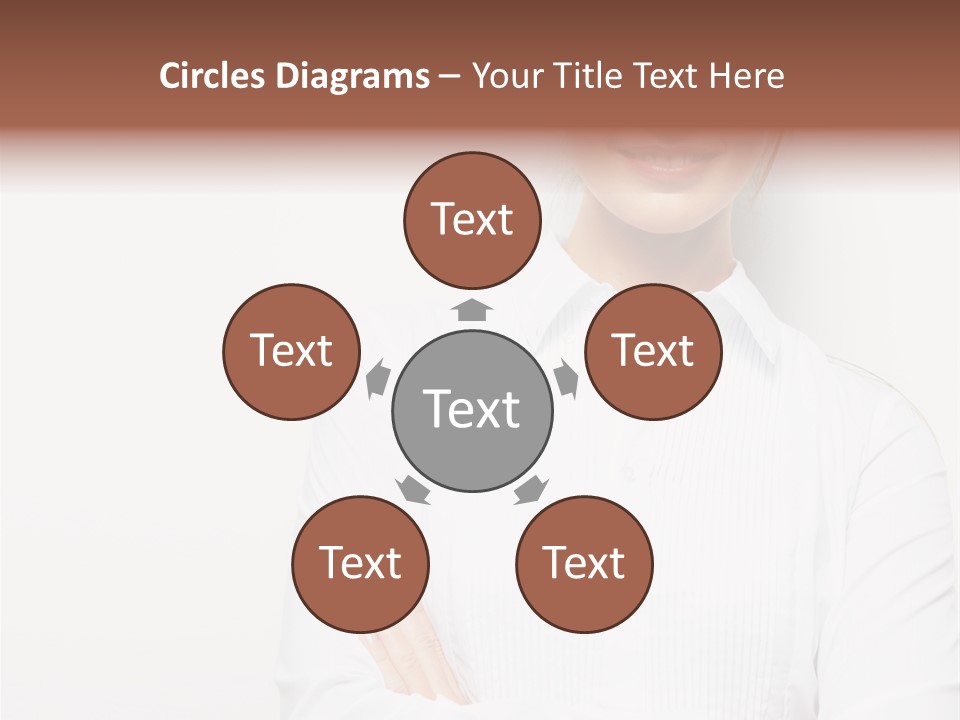 Professional White Girl PowerPoint Template