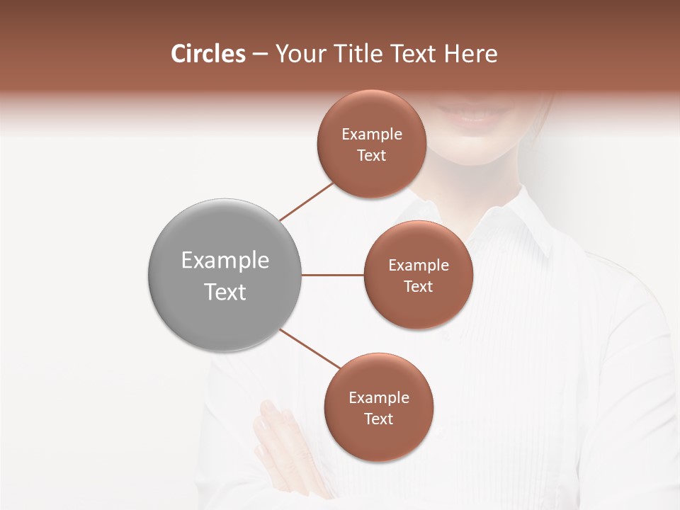 Professional White Girl PowerPoint Template