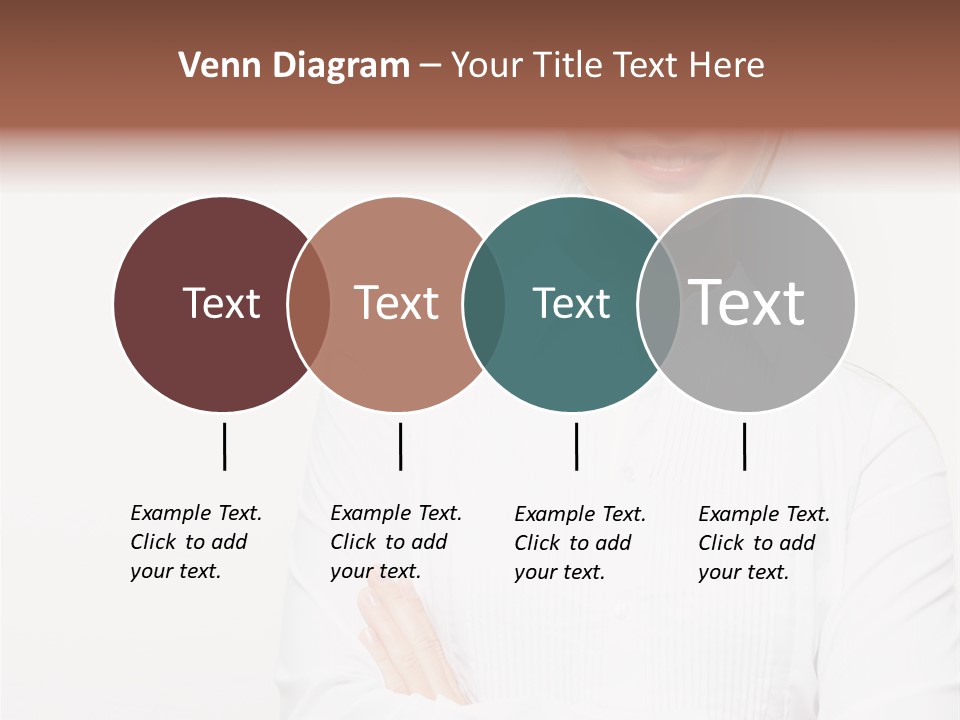 Professional White Girl PowerPoint Template