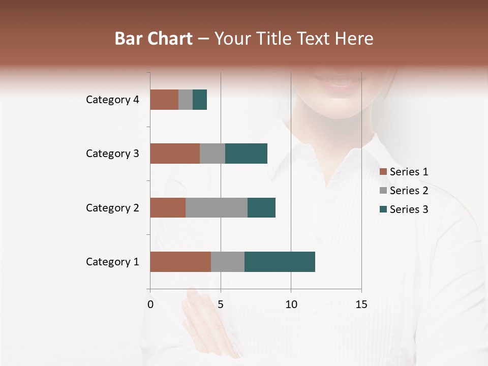 Professional White Girl PowerPoint Template