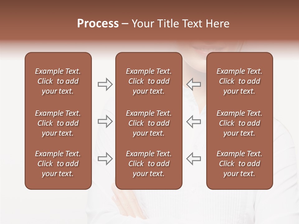 Professional White Girl PowerPoint Template