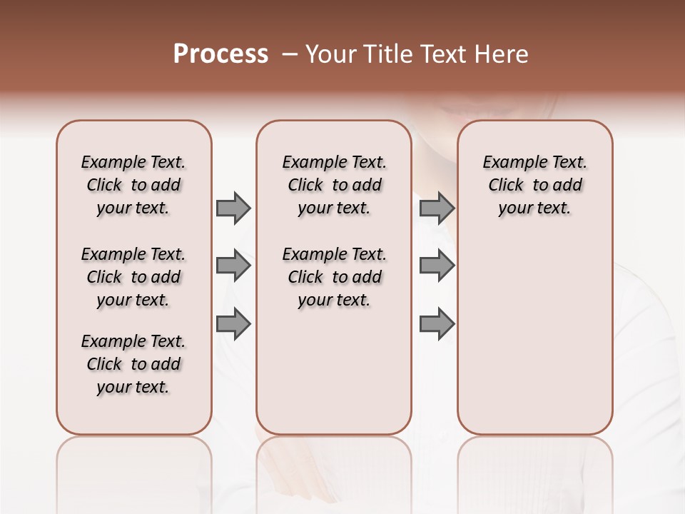 Professional White Girl PowerPoint Template